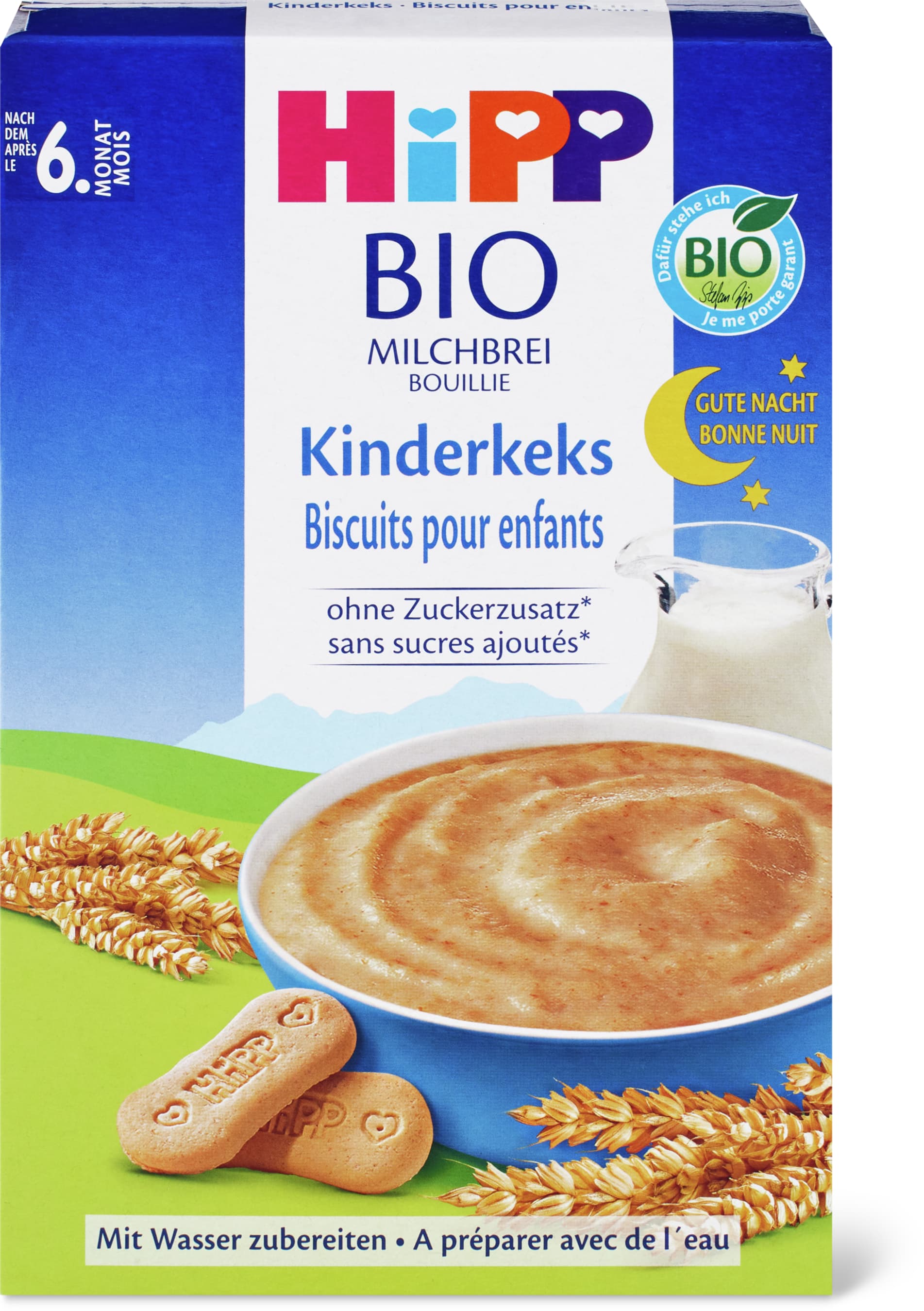 Hipp Bouillie de biscuits pour enfants Bio, Après le 6e mois 250g